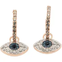 Swarovski Korvakoru sinivihreä / kulta / läpinäkyvä