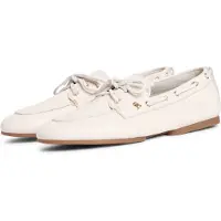 Tommy Hilfiger Th Sleek Leather Boat Shoe - Cream - 41