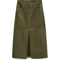 Vero Moda Vmkathy Hw Midi Skirt Wvn Exp - Khaki green - M