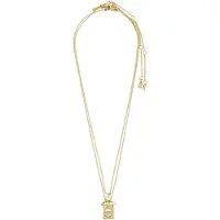 Pilgrim Fire Necklace 2-In-1 Set, Gold-Plated - Gold - ONE SIZE