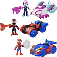 Spidey and his Amazing Friends Hahmo + Ajoneuvo Miles "Spin" Morales Techno-Racer