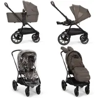 Nuna Triv LX yhdistelmävaunupaketti Chestnut, sis. lämpöpussi ja hanskat