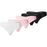 Hunkemoller Stringit vaalea pinkki / musta / valkoinen