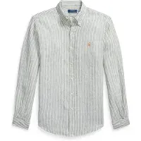 Ralph Lauren Yd Linen V1-Wvn-Shirt - Khaki green - XXL