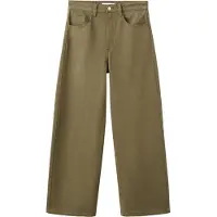 Mango Mid-Rise Balloon Jeans - Khaki green - 34