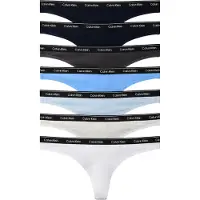 Calvin Klein Thong 7 Pk - Multi/patterned - XS
