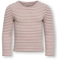 Kids Only Kmgmaude Life Stripe Ls Top Jrs Noos - Beige - 92