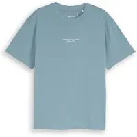 Tom Tailor Relaxed Printed T-Shirt - Blue - S