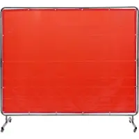 Vevor -hitsausseula kehyksellä, 6" x 8" hitsausverho, liekinkestävä vinyylihitsaussuoja 4 kääntyvällä pyörällä (2 lukittavaa), liikuteltava ja ammattikäyttöön tarkoitettu työpajalle/teollisuudelle, pun
