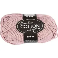 Creativ Company Cotton yarn Size 8/8 L: 80-85 M Lavender - 50gr.
