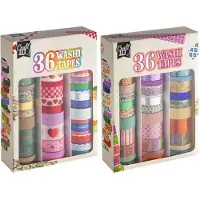 Creative Craft Group Washi tape box of 36 rolls. Foil