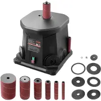 Vevor -värähtelevä karanhiomakone, 2000 RPM:n pöytäkaranhiomakone, jossa 6 hylsyä (12,7–76,2 mm), 15 mm:n isku ja pölynpoistoliitäntä huonekalujen viimeistelyyn, askarteluhiontaan ja tee-se-itse-puutöi
