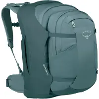 Osprey Farpoint 55 -vaellusrinkka (miehet) - Cascade Blue/Torrent Blue