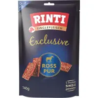 Rinti Säästöpakkaus: 3x140 g Singlefleisch Exclusive Snack Bigpack puhdas hevonen koiran herkut