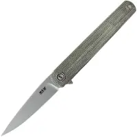 MKM-Maniago Knife Makers Flame Framelock Drop Micarta