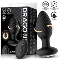 Intoyou Drago Vibration Butt Plug, 360º Twister &amp; Remote Control
