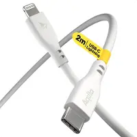 Aqiila Cablebird USB-C - Lightning 30W silikoni 2m valkoinen