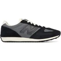 New Balance unisex. U471V1 471 black leather trainers (39.5), Flat, Suede, Laces, Casual, Grey