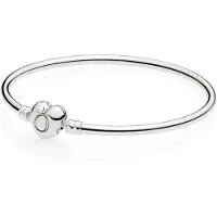 Pandora rannekoru 596268 Moments Silver, Logo Heart Clasp-17