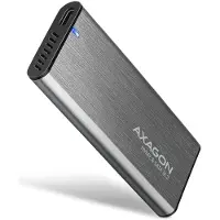 Axagon Ulkoinen kotelo M.2 NVMe/SATA SSD-levylle, 3.2 Gen2 USB-C, hopea