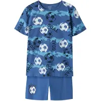 Name it Nkmnightset Ss Delft Football Noos - Blue - 86-92