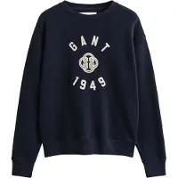 Gant Graphic C-Neck Sweater - Navy - L