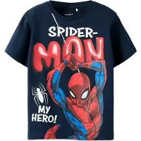 Name it Nmmmarvin Spider Ss Nreg Top Noos Mar - Navy - 86
