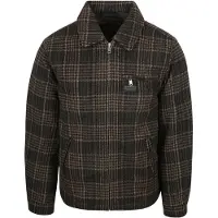 Superdry for man. M5012203A Wool Blend Check Ranch Jacket brown (L), Casual
