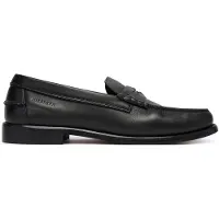Tommy Hilfiger Hilfiger Penny Crust Lth Loafer - Black - 45