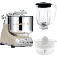 Ankarsrum Assistent AKM6230 + tehosekoitinkannu ja sitruspuristin, harmony beige