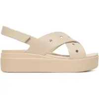 Crocs Brooklyn 4U Cross Strap Sandal - Beige - 37/38