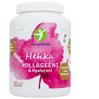 Terveyskaista Hehku Kollageeni & Hyaluroni 120 kaps. ravintolisä
