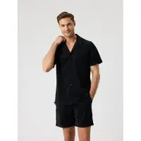 Björn Borg Borg Toweling Pool Shirt - Black - M
