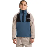 Didriksons Kids' Yokto Half Button 2 Blue Fog Välikerrospuserot 160