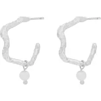 Sno of sweden Cat Pendant Oval Ear Silver/White Onesize