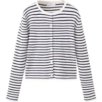Mango Stripped Knit Cardigan - Navy - 7-8