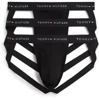 Tommy Hilfiger 3-Pack Cotton Jockstrap - Black - XXL
