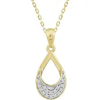 Lykken Elegance keltakultainen timanttiriipus x 0.05 ct