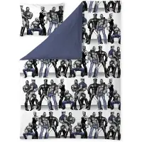 Finlayson Tom of Finland Blue Squad satiinipussilakanasetti