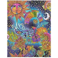 Paperblanks Paperiaihiot "celestial Magic" -muistivihko, 144 sivua, 180x230 mm, vuorattu