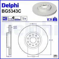 Delphi Jarrulevy BG5343C, 2 Kappale