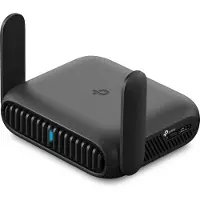 TP-LINK BE3600 Wi-Fi 7, Wi-Fi 7 (802.11be), Kaksitaajuus (2,4 GHz/5 GHz), Ethernet LAN, musta, Kannettava reititin