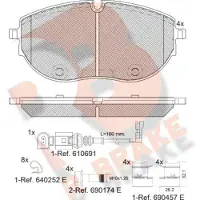 R Brake Jarrupalat Etu, RB2401 - VW - T6 transporter, T7 transporter