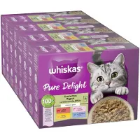 Whiskas 96x85g Pure Delight Pouches siipikarjaragu hyytelössä
