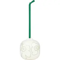 Marimekko Piirto Unikko koriste, valkoinen/vihreä