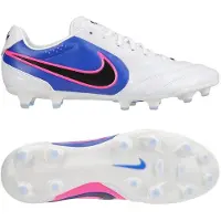 Nike Tiempo Ligera Pro Fg Attack - Valkoinen/musta/sininen/pinkki - Nurmi (Fg), koko 38