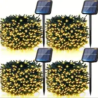Hobby Hall Aurinkokäyttöiset LED-valonauhat Joulukoristeeksi, Šiltai balta