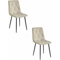 Leobert 2 Libra -tuolin setti, beige/musta