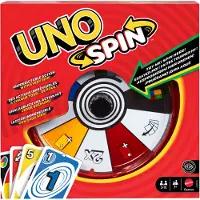 Uno Games Uno Spin Card Game For Kid, Adult & Family Nights, Classic Play With Spinner - Multi/patterned - ONE SIZE
