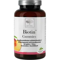 Raw Organic New Nordic Biotin Gummies 60kpl, 150g